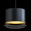 RON 40/25 lámpabúra  Monaco benzin kék/ezüst PVC  max. 23W