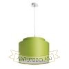 DOUBLE 40/30 lámpabúra  Chintz lime/fehér PVC  max. 23W