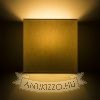 LOPE W 25/14 fali lámpa  Chintz világosszürke/fehér PVC 230V LED E27 15W