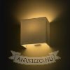 LOPE W 25/14 fali lámpa  Chintz világosszürke/fehér PVC 230V LED E27 15W