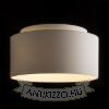 Kép DOUBLE 55/30 lámpabúra  Chintz világosszürke/fehér PVC  max. 23W