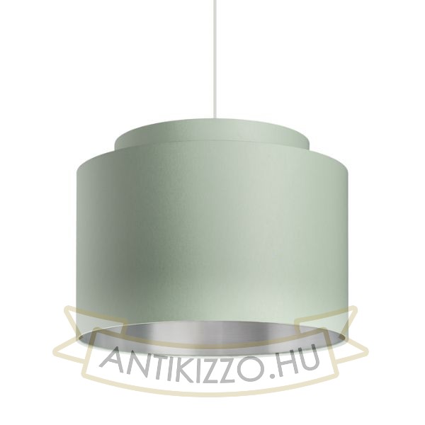 Kép DOUBLE 40/30 lámpabúra  Chintz menta/ezüst fólia  max. 23W