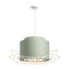 Kép DOUBLE 40/30 lámpabúra  Chintz menta/ezüst fólia  max. 23W