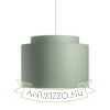 Kép DOUBLE 40/30 lámpabúra  Chintz menta/ezüst fólia  max. 23W