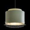 Kép DOUBLE 40/30 lámpabúra  Chintz menta/ezüst fólia  max. 23W