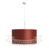 RON 55/30 lámpabúra  Chintz terrakotta/fehér PVC  max. 23W