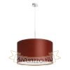 RON 55/30 lámpabúra  Chintz terrakotta/fehér PVC  max. 23W