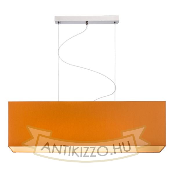 LOPE 80/23 lámpabúra  Chintz narancssárga/fehér PVC  max. 23W