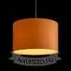 RON 40/25 lámpabúra  Chintz narancssárga/fehér PVC  max. 23W