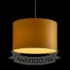 RON 40/25 lámpabúra  Chintz sárgabarack/fehér PVC  max. 23W