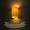 Kép RON W 15/25 fali lámpa  Chintz sárgabarack/fehér PVC 230V LED E27 15W