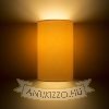 Kép RON W 15/25 fali lámpa  Chintz sárgabarack/fehér PVC 230V LED E27 15W