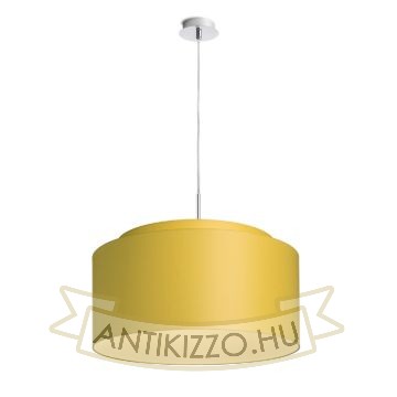 Kép DOUBLE 55/30 lámpabúra  Chintz sárgabarack/fehér PVC  max. 23W