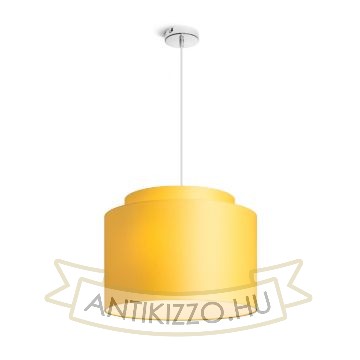 Kép DOUBLE 40/30 lámpabúra  Chintz sárgabarack/fehér PVC  max. 23W