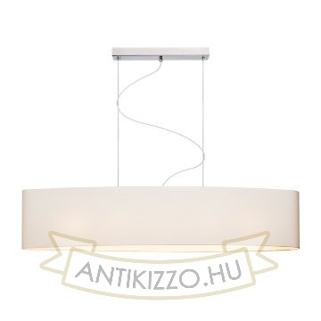 Kép CASUAL 120/25 lámpabúra  Polycotton fehér/fehér PVC  max. 23W