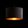 Kép RON 40/25 lámpabúra Polycotton fekete/réz fólia max. 23W
