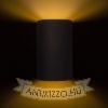 Kép RON W 15/25 fali lámpa  Polycotton fekete/arany fólia 230V LED E27 15W