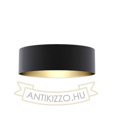 Kép RON 60/19 lámpabúra  Polycotton fekete/arany fólia  max. 23W
