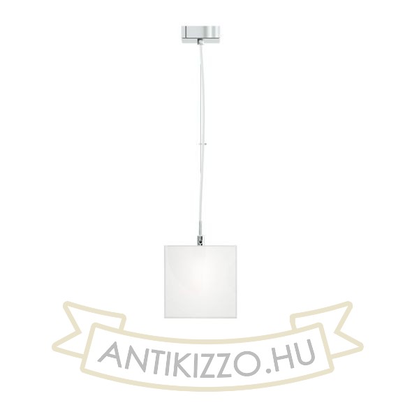 Kép LUCIA 15x15 függő lámpa  szatén üveg/króm 230V LED G9 5W