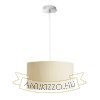 Kép LALO 40 függő lámpa krémfehér matt nikkel 230V LED E27 3x15W
