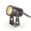 GUN leszúrható fekete  230V LED 3x1W 30° IP65  3000K