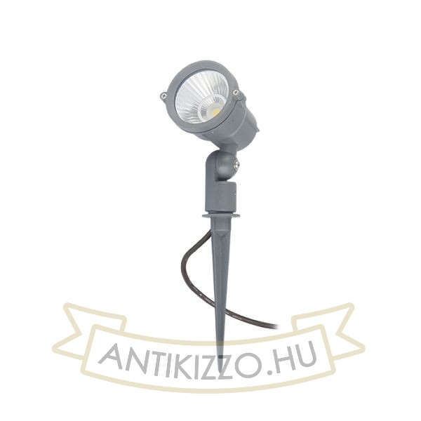 GARY LED leszúrható szürke  230V LED 10W 45° IP65  3000K