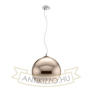 Kép BEAU MONDE 25 függő lámpa  réz üveg 230V LED E27 15W