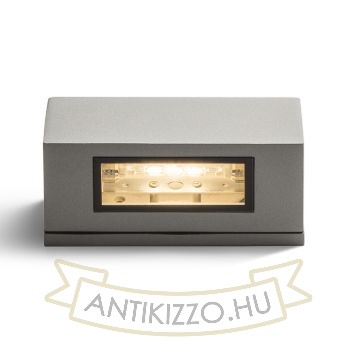 Kép WOOP fali lámpa ezüstszürke  230V R7s 78mm 12W IP54