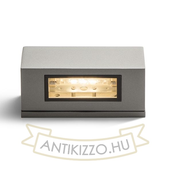 WOOP fali lámpa ezüstszürke  230V R7s 78mm 12W IP54