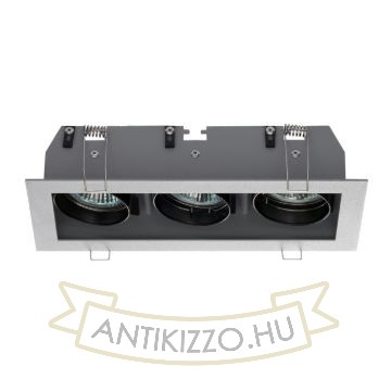 Kép MONE III dönthető ezüstszürke  12V GU5,3 3x50W