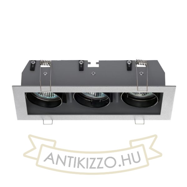 Kép MONE III dönthető ezüstszürke  12V GU5,3 3x50W