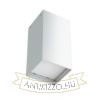 Kép MEA mennyezeti szögletes lámpa  szálcsiszolt alumínium 230V LED E27 15W