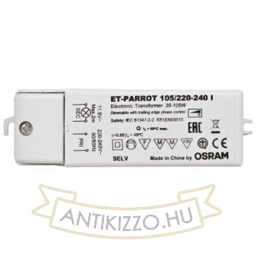 Kép TRAFO 35-105W 12V AC DIMM   12V 105W