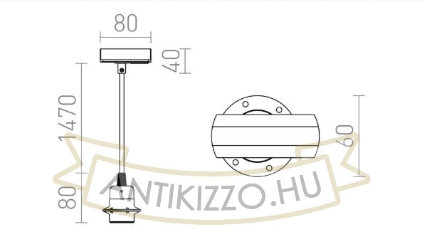 Kép ELISA egyfázisú áramkörös sínre FEKAS1+FEK+AF   230V LED E27 15W