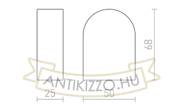 Kép TAMPA végzáró 2 db fehér  