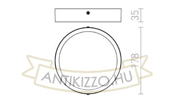 Kép HUE R 17 mennyezeti lámpa fehér 230V LED 18W 3000K