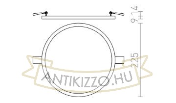 Kép HUE R 22 süllyesztett lámpa dekoratív bükk 230V LED 24W 3000K