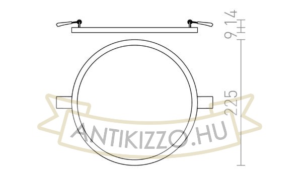Kép HUE R 22 süllyesztett lámpa dekoratív bükk 230V LED 24W 3000K