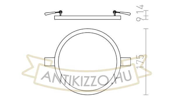 Kép HUE R 17 süllyesztett lámpa króm 230V LED 18W 3000K
