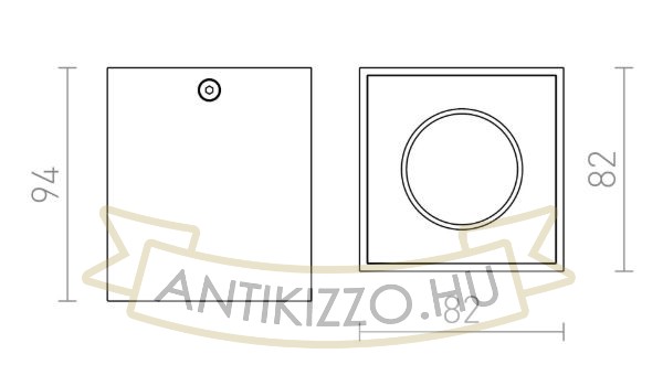 Kép AGATE I mennyezeti lámpa matt fehér 230V GU10 35W