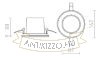 NAVY süllyesztett lámpa fehér 230V LED 15W 36° IP65 2700K
