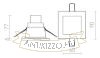 Kép LEROY SQ  fehér  12V GU5,3 35W IP44