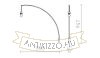 Kép BEND fali ívelt lámpatest  matt nikkel 230V LED E27 15W