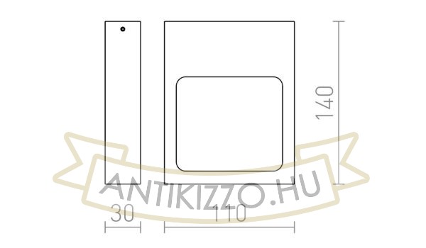 Kép LEA fali lámpa fehér 230V LED 6W 3000K