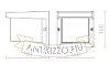 HIDE SQ fali lámpa antracit  230V LED E27 15W IP44