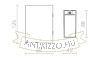 UKKO fali lámpa fehér  230V LED 2x3W 55° IP54  3000K