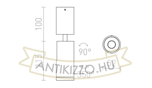 Kép BOGARD mennyezeti lámpa  matt nikkel 230V LED 5W 40°  3000K