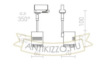 Kép BEEBA I háromfázisú áramkörös sínre ezüstszürke  230V LED GU10 8W
