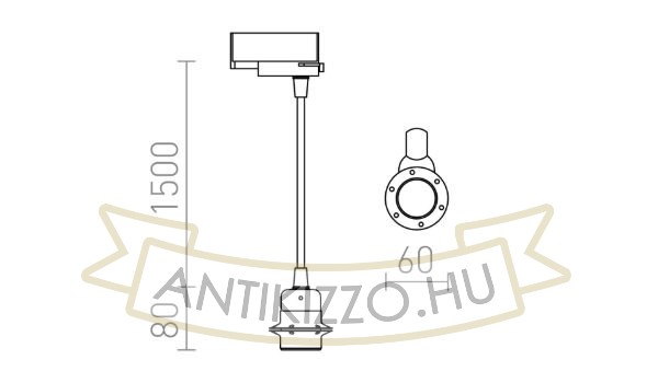 Kép ELISA háromfázisú áramkörös sínre FEHA+FEHK+KF   230V LED E27 15W