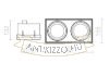 Kép ELECTRA II  fekete  12V LED G53 2x15W